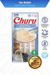 Ciao Churu Cream Ton Balıklı Kedi Ödül Kreması 4 x 14 Gr