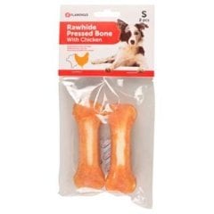 R'Hide Pressed Bones Tavuk Eti Kaplı Kemik Köpek Ödülü 2 li 10 cm