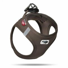 Curli Vest Harness Air-Mesh Köpek Göğüs Tasması Kahverengi (2XS)