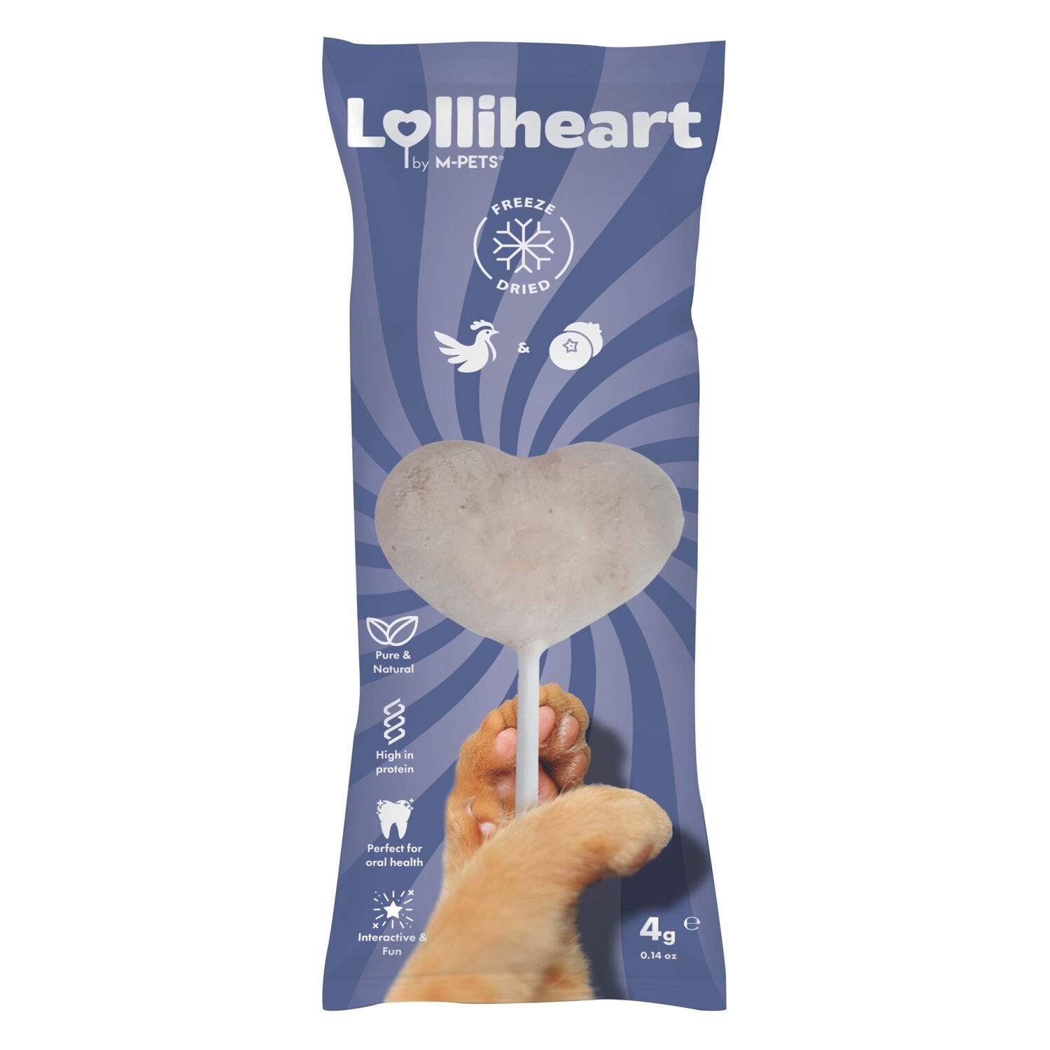 29013399 M-PETS LOLLİHEART YABAN MERSİNLİ KEDİ ÖDÜLÜ