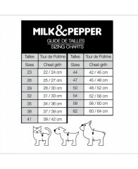 EDOUARD Milk Pepper Köpek Göğüs Tasması – 35 cm