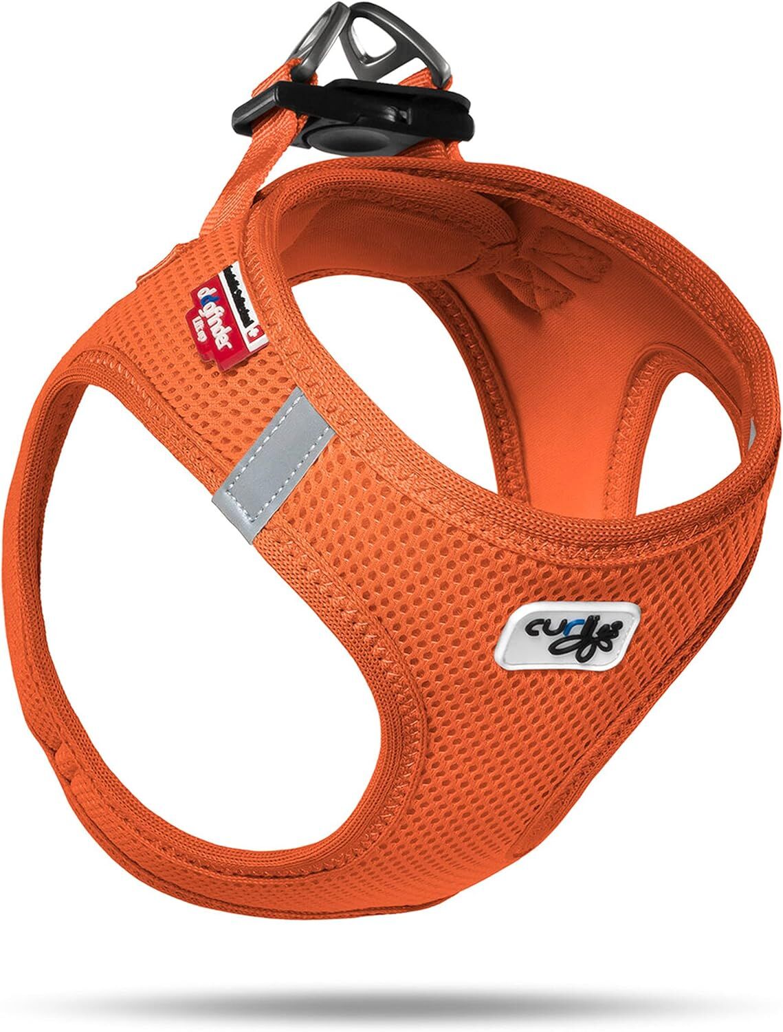 Curli Vest Harness Air-Mesh Köpek Göğüs Tasması – Turuncu, 2XS