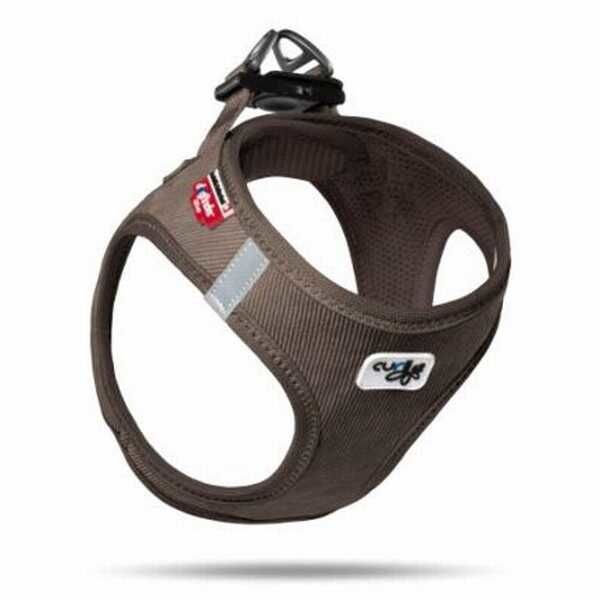 Curli Vest Harness Cord Köpek Göğüs Tasması Kahverengi (3XS)