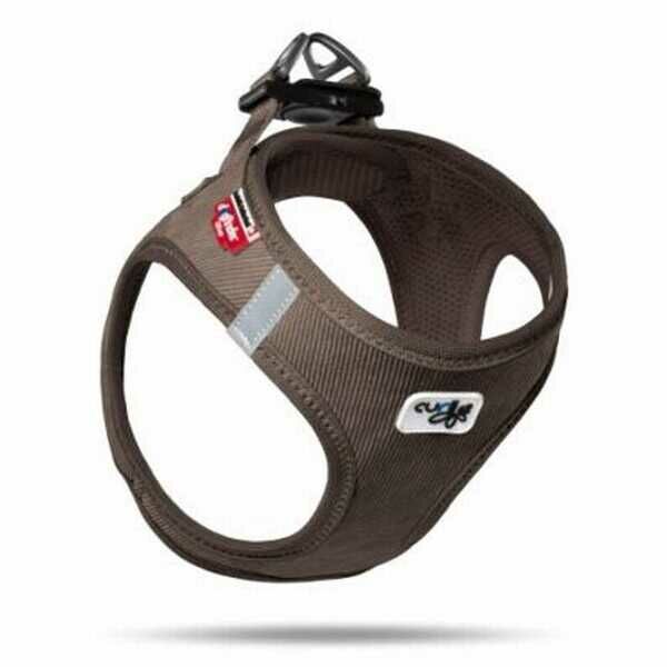 Curli Vest Harness Cord Köpek Göğüs Tasması – Kahverengi, 2XS