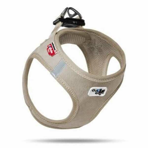 Curli Vest Harness Cord Köpek Göğüs Tasması Bej (3XS)