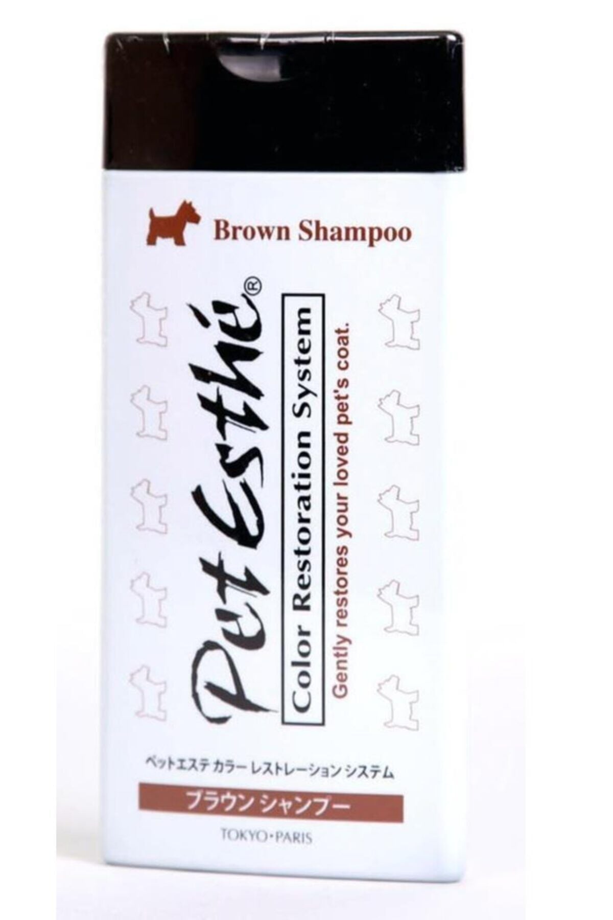 PETESTHE Renk Onarım Sistemi Kahverengi Köpekler için Şampuan 400 ml
