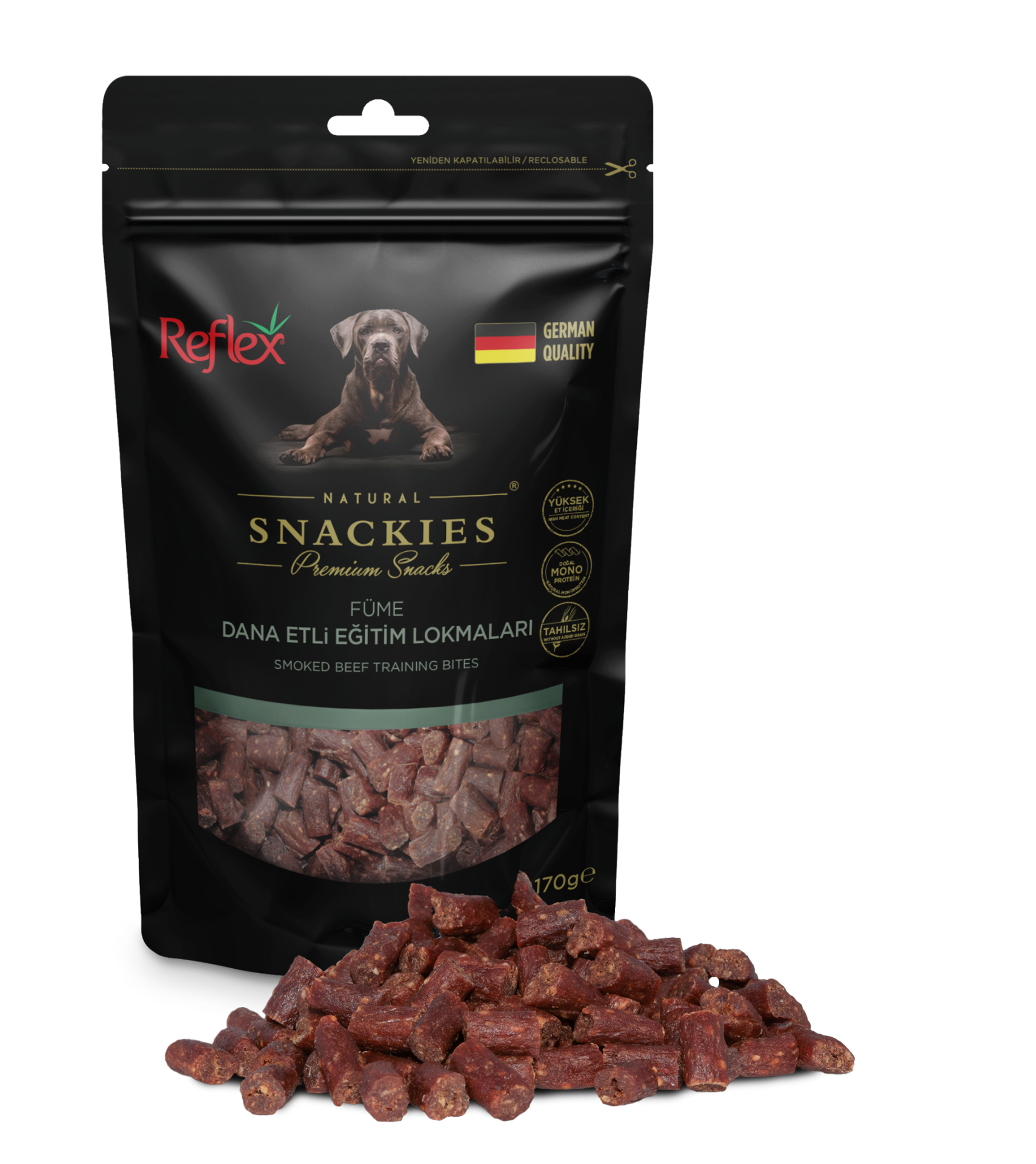 Snackies Füme Dana Etli Eğitim Lokmaları Köpek Ödül Ürünü 170 g
