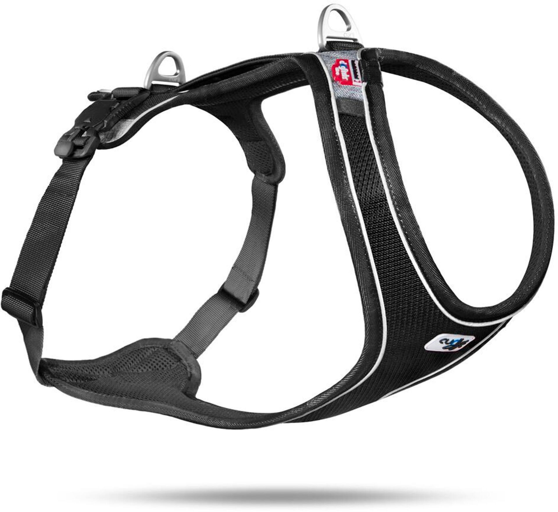 Curli Belka Comfort Harness Köpek Göğüs Tasması – Siyah, XS