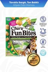 CHURU FUN BİTES STİCKS TON BALIĞI SARGILI KÖPEK ÖDÜL 22GR 6'LI