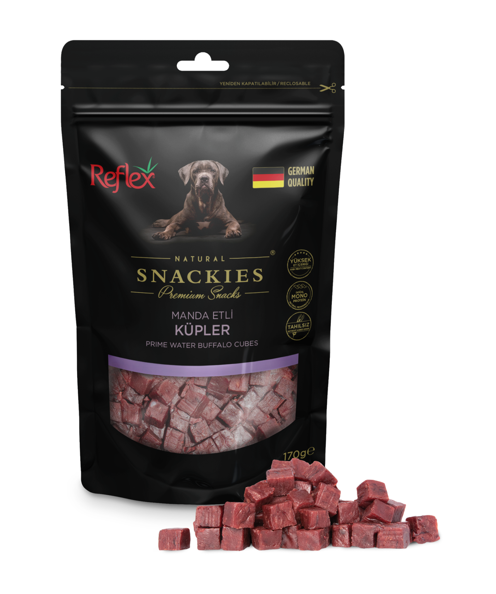 Snackies Manda Etli Küpler Köpek Ödül Ürünü 170 g
