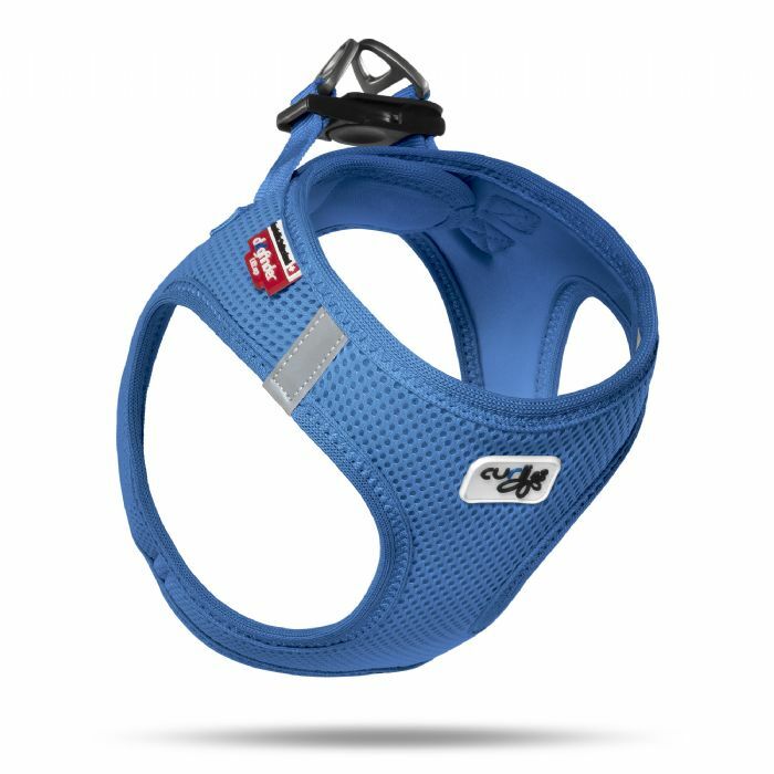 Curli Vest Harness Air-Mesh Köpek Göğüs Tasması – Mavi, 3XS