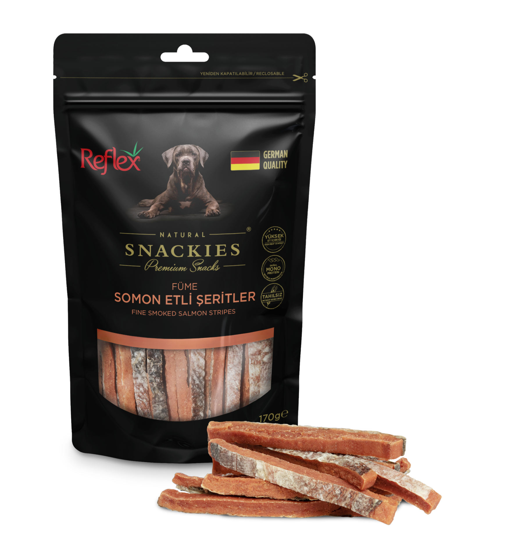 Snackies Füme Somon Etli Şeritler 170 Gr