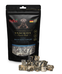 Snackies Morina Balığı Derisi Küpleri Köpek Ödül Ürünü 130 g