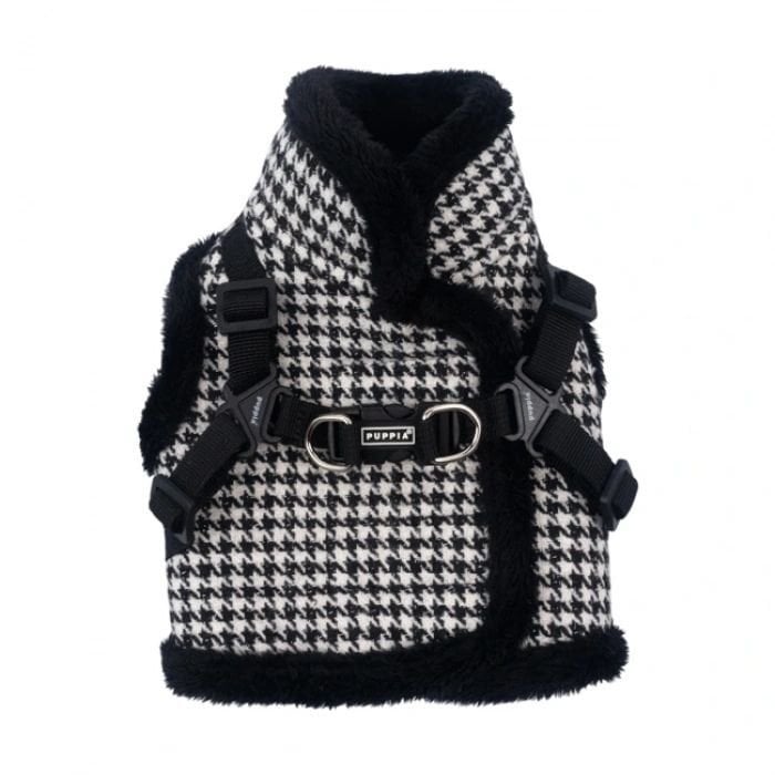 PUPPIA CHIC HOUND HARNESS V/BLACK/S