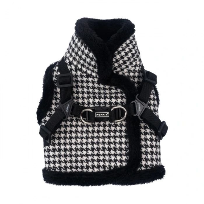 PUPPIA CHIC HOUND HARNESS V/BLACK/S