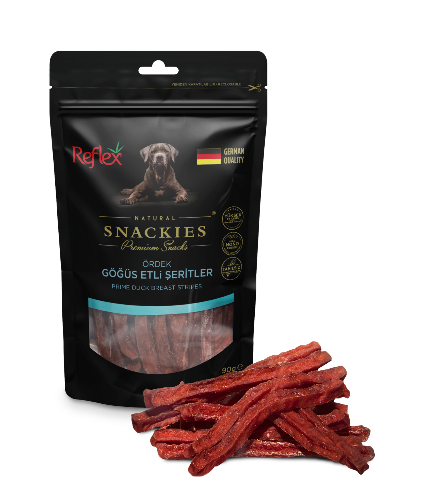 Snackies Ördek Göğsü Etli Şeritler 90 Gr