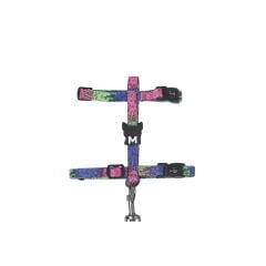 M-PETS URBAN STYLE LAVA KEDİ GÖĞÜS TASMASI SET