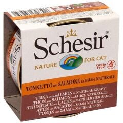 Soslu Ton Balıklı Ve Somonlu Tahılsız Kedi Konservesi 70 gr