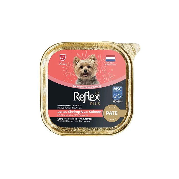 Pate Karidesli ve Somonlu Küçük Irk Köpek Yaş Maması 85 gr