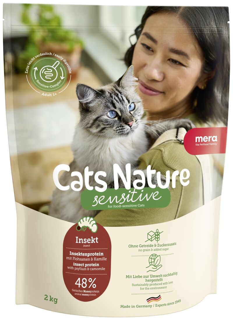 Mera Cats Nature Sensitive Adult Larvalı Kedi Maması 2kg