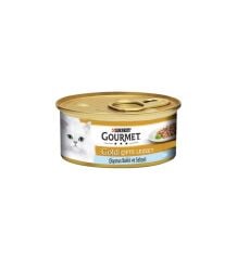 Gourmet Gold Çifte Lezzet Balık Ispanaklı Kedi konservesi 85gr