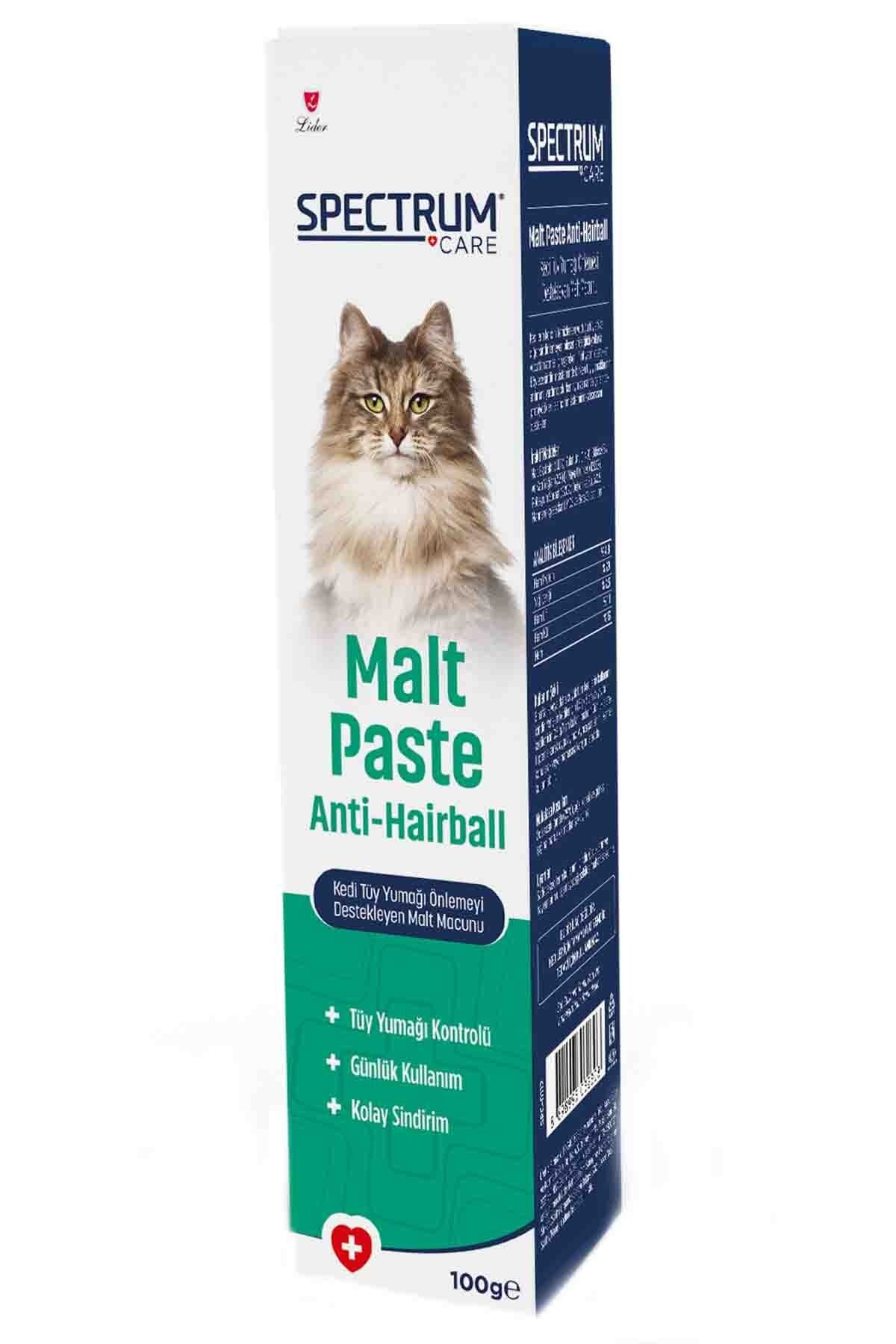 Spectrum Kedi Tüy Yumağı Önlemeyi Destekleyen Malt Macunu – 100 G