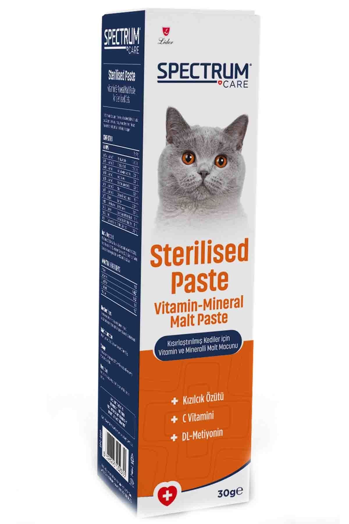 Spectrum Care Kısırlaştırılmış Kediler için Vitaminli Malt Paste 30 G