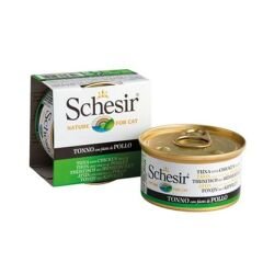Schesir Jelly Ton Balığı ve Tavuk Jöle İçinde Yetişkin Kedi Konservesi 85g