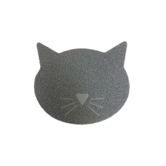 Kedi Besleme Matı Gri (Küçük)