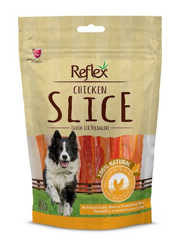 Chicken Slice Tavuk Eti Dilimleri Köpek Ödülü 80 gr