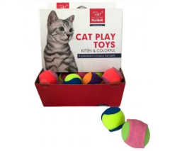 Nunbell Renkli Top Kedi Oyuncağı