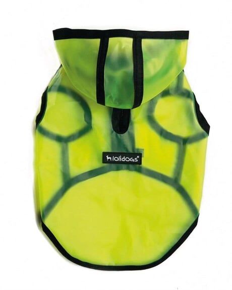 Lolidoğs Şeffaf Yeşil Köpek Yağmurluğu No:3