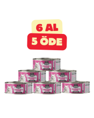 5+1 FRESH TAVUK CİĞER YETİŞKİN PARÇA ETLİ KEDİ KONSERVESİ 85gr