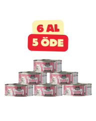 5+1 FRESH SOMON TAVUK YETİŞKİN PARÇA ETLİ KEDİ KONSERVESİ 85gr