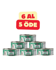 5+1 FRESH SIĞIR YETİŞKİN PARÇA ETLİ KEDİ KONSERVESİ 85gr