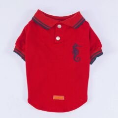 Kırmızı Marine Polo Yaka Tişört
