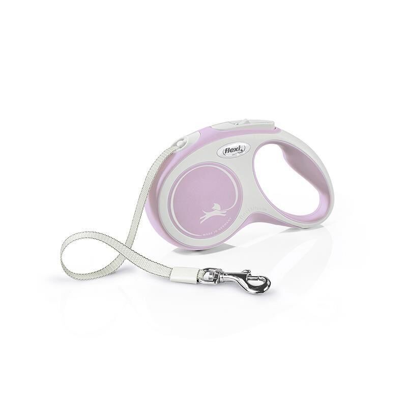 Flexi New Comfort Otomatik Şerit Köpek Gezdirme Kayışı 5 m – Small (Pembe)