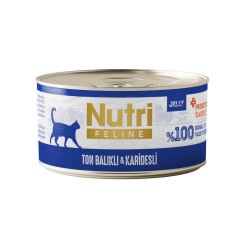 Nutri  Ton Balıklı ve Karidesli Prebiyotik İlaveli Yetişkin Kedi Konservesi 70gr