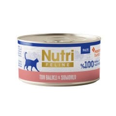 Nutri Ton Balıklı ve Somonlu Tahılsız Prebiyotikli Ezme Yetişkin Kedi Konservesi 70gr