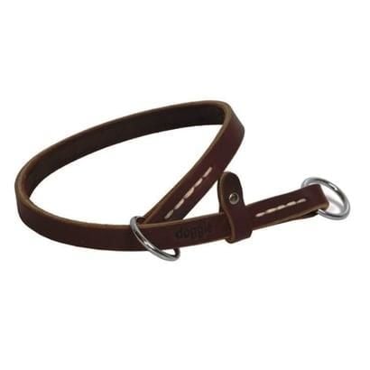Doggie Yağlı Deri Boğma Eğitim Tasması Kahve – 2 x 60 cm