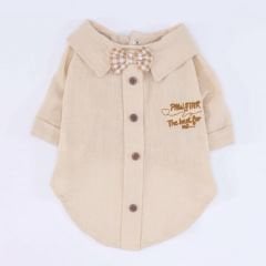 Pawstar Bej Linen Look Köpek Gömleği