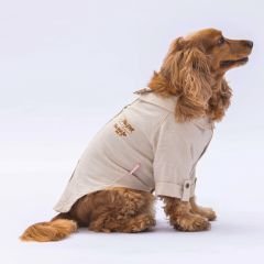 Pawstar Bej Linen Look Köpek Gömleği