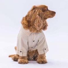 Pawstar Bej Linen Look Köpek Gömleği