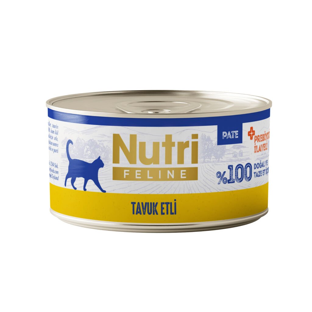 Nutri Tavuk Etli Tahılsız Prebiyotik İlaveli Ezme Yetişkin Kedi Konservesi 70gr