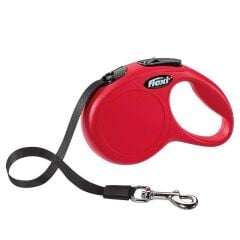 Flexi New Classic Otomatik Şerit Köpek Gezdirme Kayışı 5 m – Large (Kırmızı)