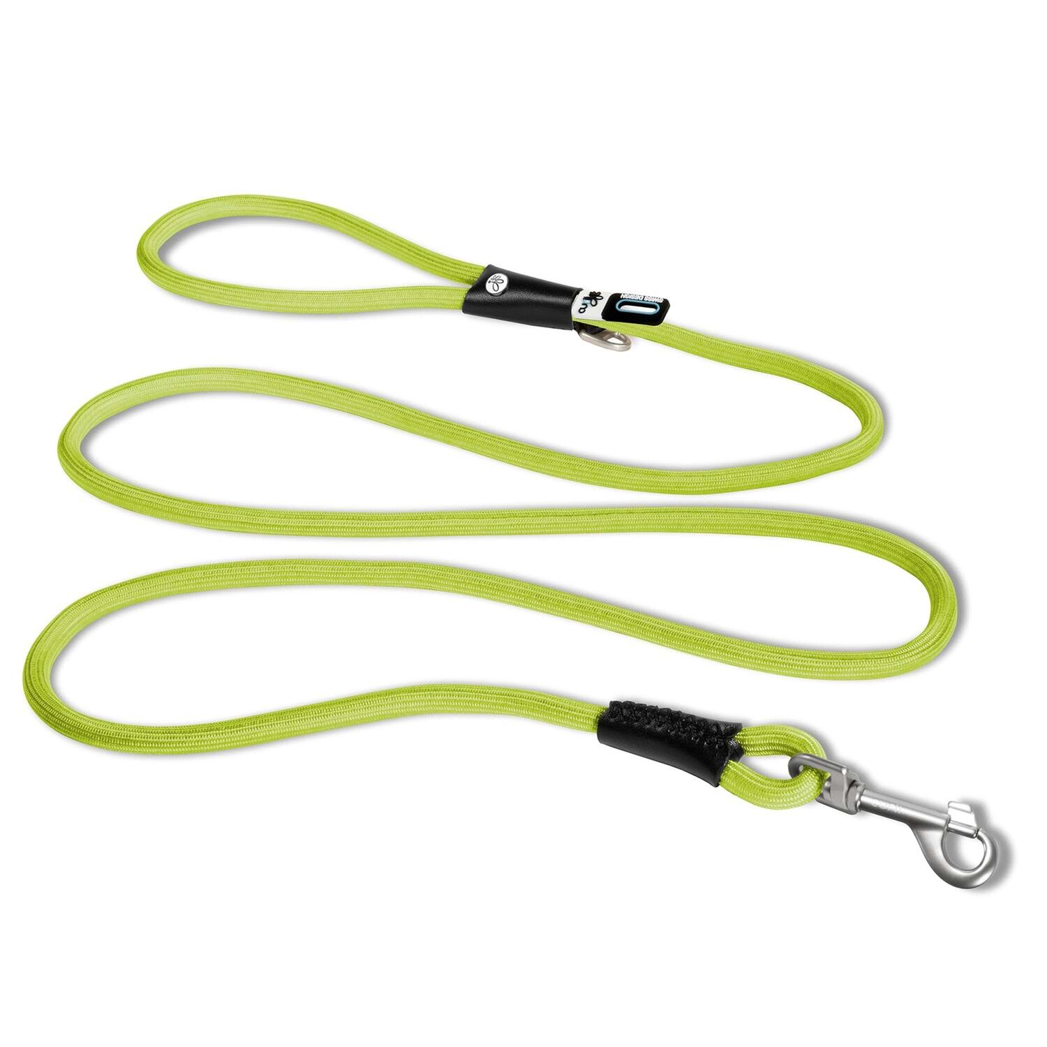 SU2881-CURLI STRETCH COMFORT LEASH LIME M