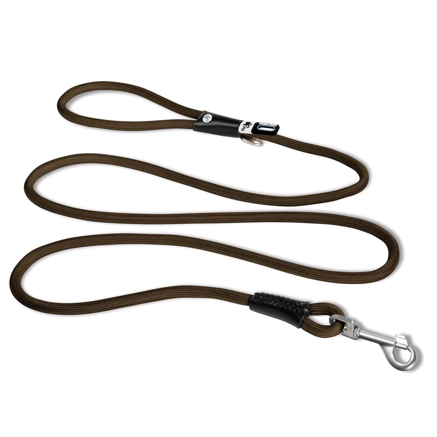 SU2623-CURLI STRETCH COMFORT LEASH BROWN M