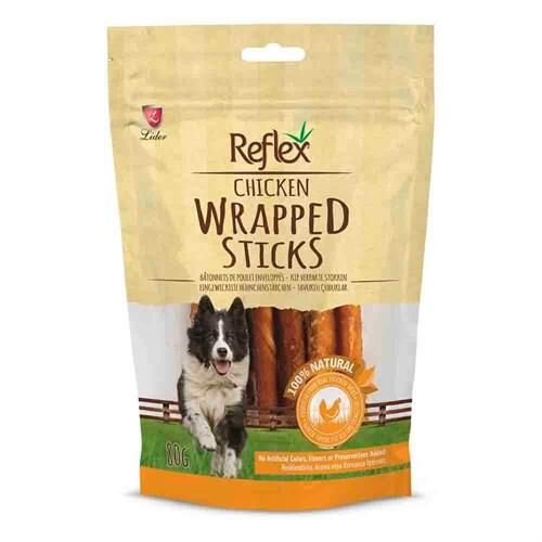 Wrapped Sticks Tavuklu Köpek Ödül Çubukları 80 Gr