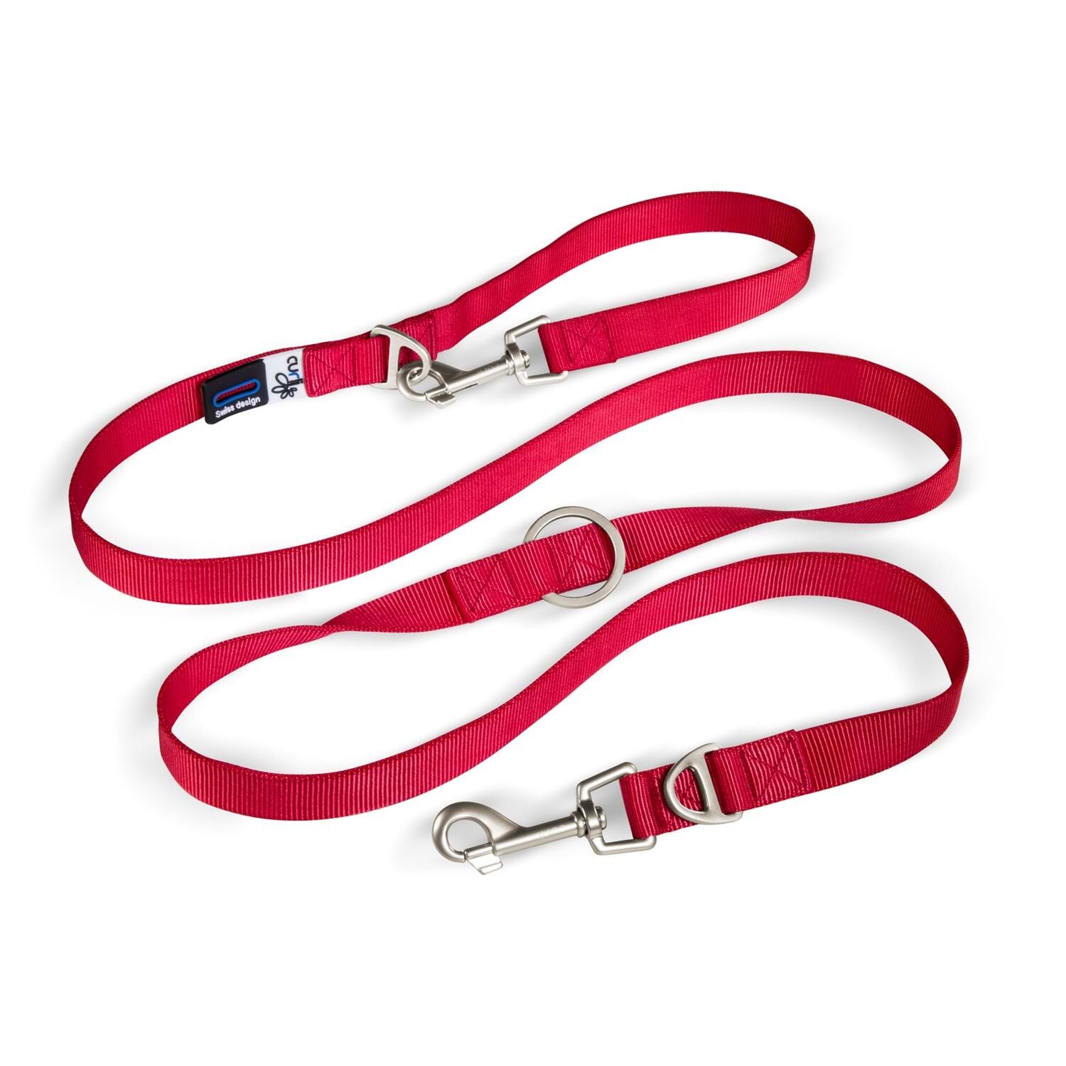 SU1797-CURLI ADJUSTABLE LEASH NYLON RED L
