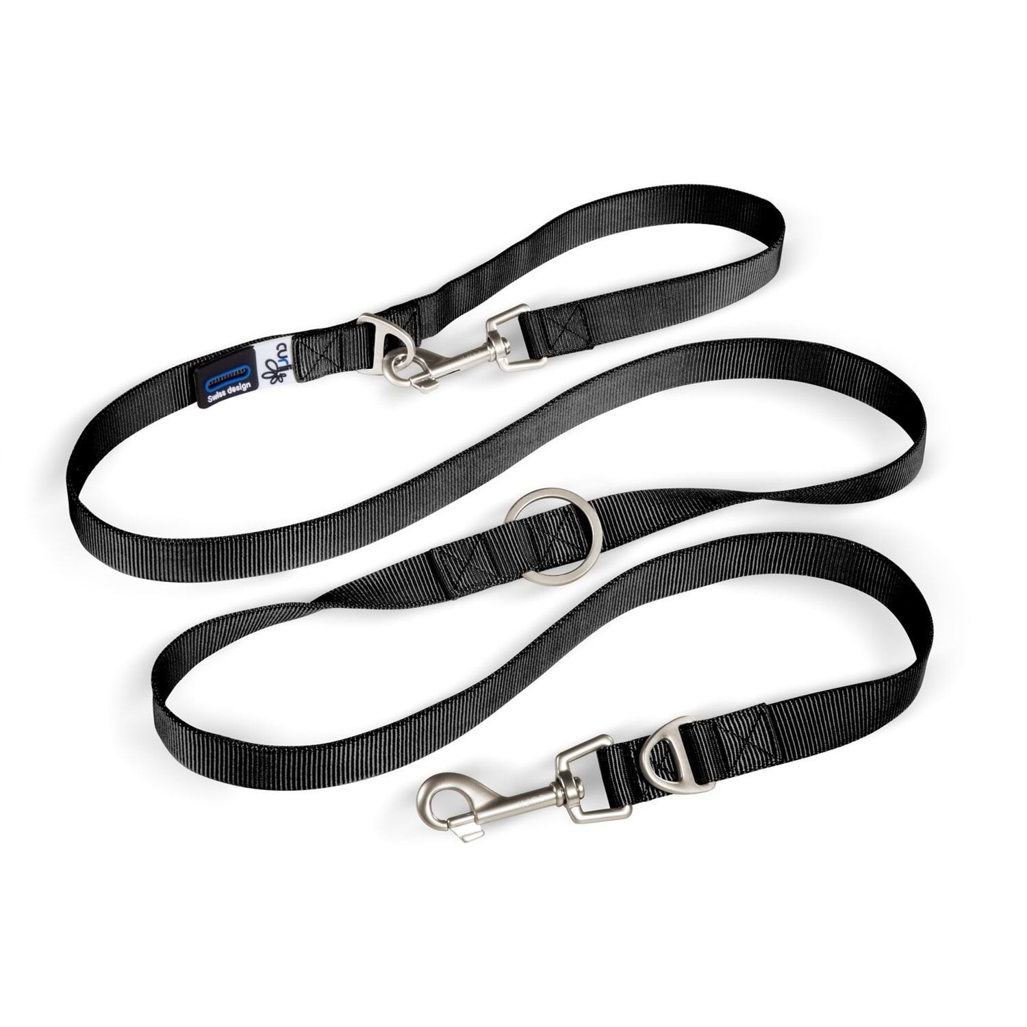 SU1796-CURLI ADJUSTABLE LEASH NYLON BLACK L